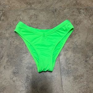 PINK high waisted bathing suit bottoms